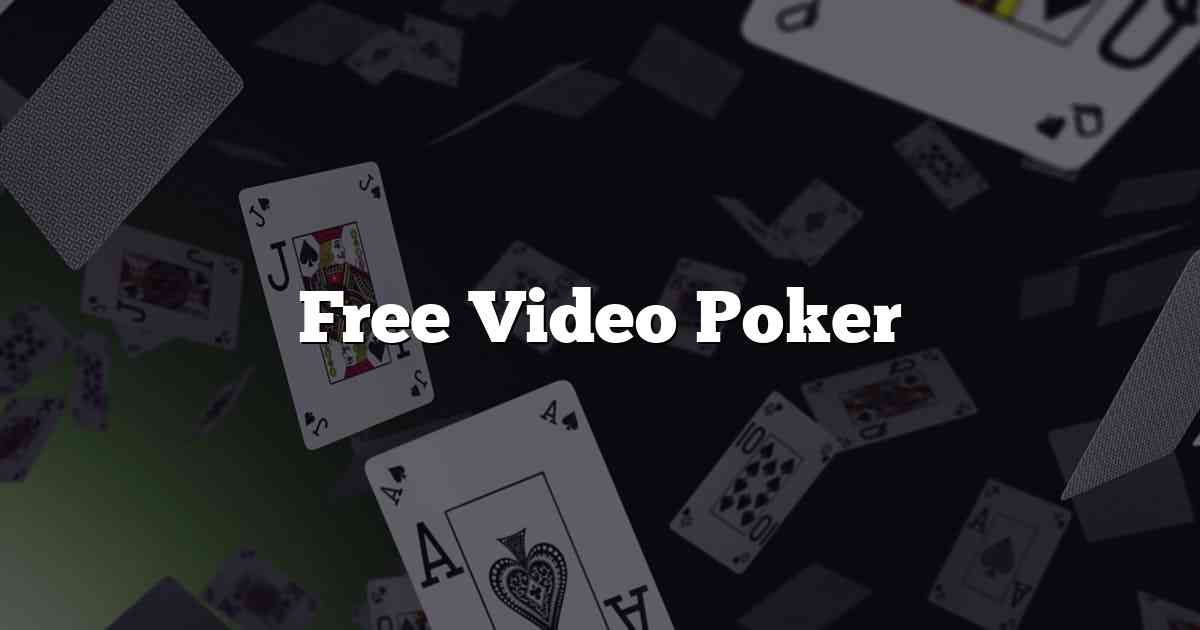 Free Video Poker